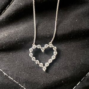 RW Fine Little Posie Charlie Cloud Floating Diamond Heart Necklace 0.56 ctw